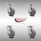 Service Caster 6 Inch SS Thermoplastic Rubber Wheel Swivel Caster Set with Roller Bearings SCC SCC-SS30S620-TPRRD-4 - alternate 2